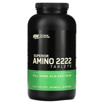 Optimum 뉴트리션 슈페리어 아미노 2222정 320정, 한 사이즈, 단색