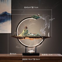 인센스 챔버 스틱 홀더 향로 향초 홈 실내 거실 현관 테이블 장식, 1. GH锦绣山河复古倒流香60个线香一罐