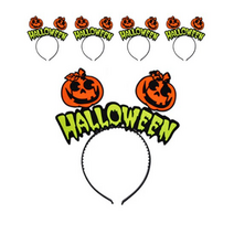 파티쇼 할로윈 로고 머리띠, 호박, 15개