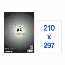 폼텍 투명라벨A4전면5매 IC-3130(5매 잉크젯용 210x298mm), 1