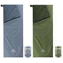 네이처하이크 신형 LW180 초경량 침낭 미니 여름침낭 결합형 백패킹, 그린L