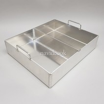 나비드쿡(업소용) 떡볶이판 13종택1 양은떡볶이판 경질코팅떡볶이판 칸막이떡볶이판, 1개, 4445-중:445x370x100