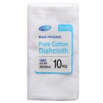 롯데알미늄 행주 30x30cm10매입 대용량 1개 순면 위생 소품 요리행 주방 5W1CD9FA
