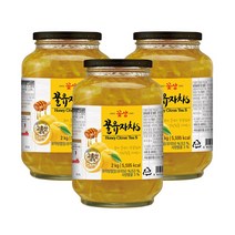 꽃샘 꿀유자차 S 2kg, 3개, 3개