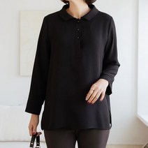 김여사 데무 카라 단작 블라우스