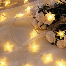 붉은 별들이 LED 조명등이 그물을 꿰다 기숙사 침실 무드 등 점포 조명 장식 등 캠핑 꼬치. 인테리어, [따뜻한 색상] 별, 옵션10