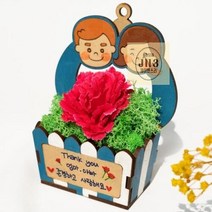 초등학생 만들기 키트 유아 어르신프로그램 스칸디나비아모스 화분 카네이션, 우리집