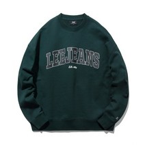 국내매장 정품 리 LEE 아치 타이포 오버핏 맨투맨 다크 파인