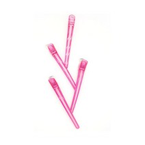 FEEL JAPAN Hair Clips 필핀셋 헤어핀셋 커트핀셋 드라이핀셋 튼튼한핀셋 미용실핀셋 젤리컬러핀셋 미끄럼방지핀셋, 1세트=4개 클리어핑크