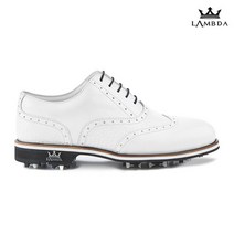 람다골프화 남성 명품 클래식골프화 몬자V2 올화이트