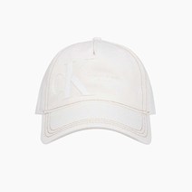 [캘빈클라인 진] [CK ACC] 웜 화이트 빅 스케일 CK 로고 볼캡 HX0266 161