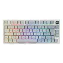 EPOMAKER-TH80 프로 75% 핫 스왑 가능 RGB 2.4Ghz/블루투스 5.0/유선 기계식 키보드 MDA PBT 키캡 노브 컨트롤 ANSI ISO, 게이트론 프로 레드, 많은 ISO, 한개옵션2, 06 EPO Budgerigar