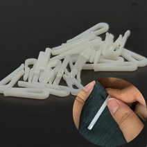 플라스틱 옷 고정 핀 양말 셔츠 의류 매장 새옷 포장 클립, 흰색