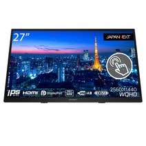 JAPANNEXT 27인치 IPS 10점 터치 대응 WQHD 해상도 USB-C급전 대응 액정 모니터 JN-IPS27WQHDR-C65W-T HDMI DP USB-C(65W급전) KVM 기능 10점 멀티 터치 대응