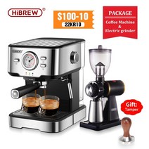 가정용 원두 커피 머신 사무실 캡슐 머신기 hibrew 카페테라 20 bar 에스프레소, h5 g1 탬퍼, 유럽 ​​연합