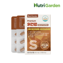 뉴트리가든 속편한 위건강 케어 헬리코박터균 증식 억제 위영양제 스페인감초추출물 양배추농축분말 30정, 1개