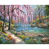 그림 그리기 RUOPOTY 바다 풍경 DIY 유화 번호 키트로 아크릴 페인트 예술 작품 diy 그림 캔버스에 아트, 16 276_08 60x75cm No Frame