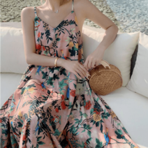 동남아 원피스 베트남 날씬해 보이는 여행 롱 휴양지룩 비치 하와이