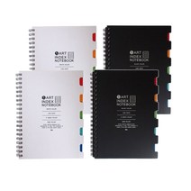아이비스 5000 5아트 인덱스노트, 화이트+블랙, 2세트