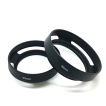 Mingjin 니콘 캐논 소니 펜탁스 후지필름 카메라 용 37mm-62mm 금속 중공 렌즈 후드 태양 그늘 커버, 52mm
