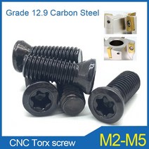 20pcs m2 m2.2 m2.5 m3 m3.5 m4 m5 등급 12.9 cnc 도구 나사 인서트 torx 나사는 카바이드 선삭 인서트 선반 액세서리를 대체합니다., m5x16