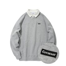COVERNAT 럭비 맨투맨 멜란지 그레이 CO2201CR12MG