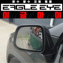 차량용 사이드미러 발수 코팅필름 김서림방지 시야확보 빗길 선명함/올뉴 쏘렌토R 전용, 현대 차량 타입, YF 리피터 X(09/08~12/01)