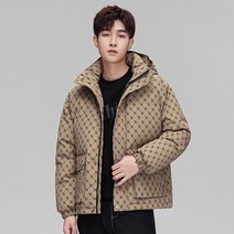 패딩 남자 숏 겨울 후드 도톰 커플 패딩