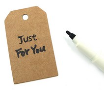 크라프트 종이택 옷가게 리폼 가격태그 종이라벨100P