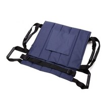 여행용 접이식 휠체어 전동 노인 경량 장애인 스마트 휴대용 미디엄 듀티 웨이트 환자 리프트 슬링 앰프 손잡이가 있는 이송 벨트, 푸른