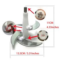고기 분쇄기 부품 가정용 전기 블레이드 나이프 홀더 대부분의 대 량 예비 에 적합, 높이 11cm, 사이즈 11cm