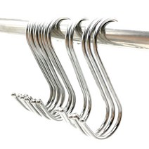 유니즈 다용도 스텐 스테인레스 후크 행거 S 고리 걸이 M L 10P, 1개, 스텐 S 고리 S 10P+유니즈 텀블러 수세미