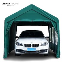 알파트레이딩 주차천막 4x3M 소형 야외 간이 주차장 천막텐트 행사용 임시 창고, 기본형, 커피