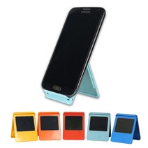 플라팜 포켓 스마트폰 스탠드 거치대 휴대용거치대 판촉물, 브라운, 1개