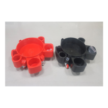 셀프세차버킷용 버킷돌리 레드/블랙 그릿가드 감마씰 물통, 레드 조립