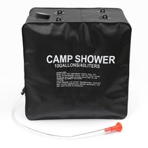 40L 대용량 노지 야외 샤워기 물통 야외용 캠핑용, 1개