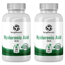 롱라이프뉴트리 히알루론산 sodium HyaluronicAcid 180캡슐 2개