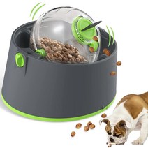 대형견을 위한 강아지 강화 장난감 3 in 1 인터랙티브 장난감 세트 간식 디스펜싱 볼 및 그릇 천천히 먹이는 퍼즐 훈련 뇌 자극 소형 중형견용 497298