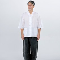 생활한복 개량한복 7부 전통문양 상하의 세트 남자 남성 여자 여성 여름 40년 전통 국내제작 면100% 계량 한복
