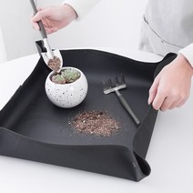원예용품 모종 매트 50*50CM 심기 매트 PE 원예 포팅 패드 방수 재사용 가능한 꽃 이식, 03 50x50CM Black
