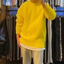 어썸블랑 비비드한 이쁜색감 부들부들 앙고라 라운드니트 오버핏 5color