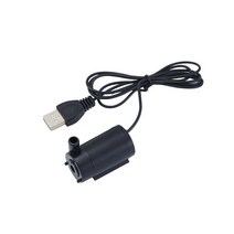 양수기펌프 농업용펌프 지하수 가정용가압 엔진양수기 미니 워터 펌프 음소거 잠실용성 USB 5V 1M 케이블, 01 Black