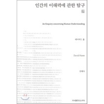 인간의 이해력에 관한 탐구 (천줄읽기), 지식을만드는지식(지만지), 데이비드 흄 저/김혜숙 역