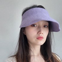 라렌트리 / 라피아 밀짚 와이어 썬바이저 썬캡 골프 모자 4color