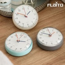 국산 간편흡착 욕실시계 무소음 이케아벽 친구집들이선물 방수 흡착 시계 3종 모음, 01_젤리 무소음 방수시계 그레이