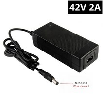 36v충전기 어댑터 전동 퀵보드충전기 42V 2A 샤오미 M365 전기 스쿠터 충전기에 대 한 36V 자전거 리튬 배터리 충전기 호버 보드 균형 휠, [01] DC 5.5x2.1, [01] 미국
