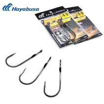 하야부사 FF201 스트레이트훅 배스 광어 다운샷 바늘 훅 4/0 5/0, 5/0 (3개입)