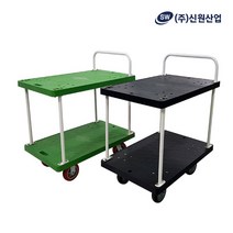 짐수레 운반카 신원산업 2단대차 일반스틸 블랙 대형, 상세 참조