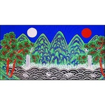 란이네 보석십자수 일월오봉도 풍경화 인테리어 diy키트 220322414, 180*80cm