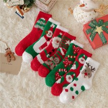 루돌프 트리 산타 수면양말 양말 리스 성탄절 판촉 빨강 크리스마스 눈사람 초록 사은품 눈 발목양말 선물